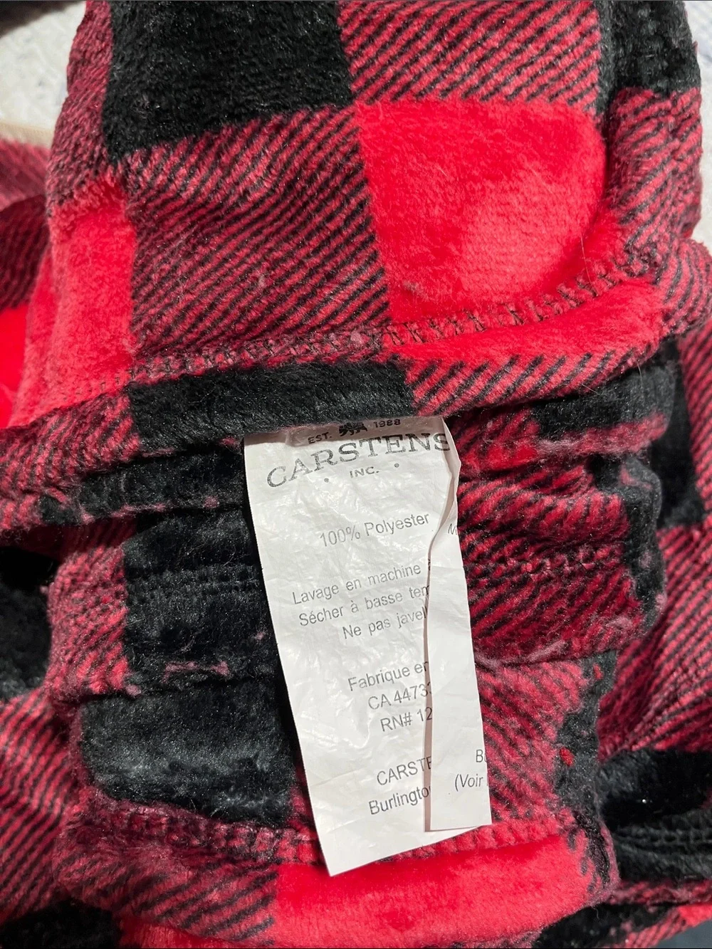 Red Buffalo Plaid Travel Blanket